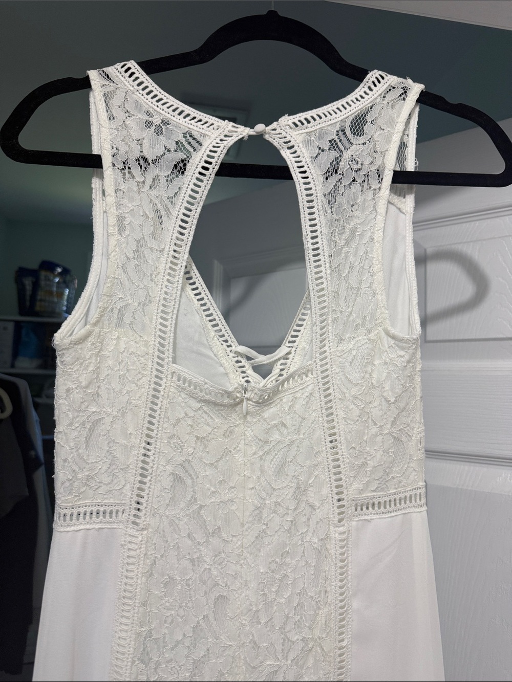 Altar'd State white boho chic Lace Maxi Dress - Picture 7 of 9